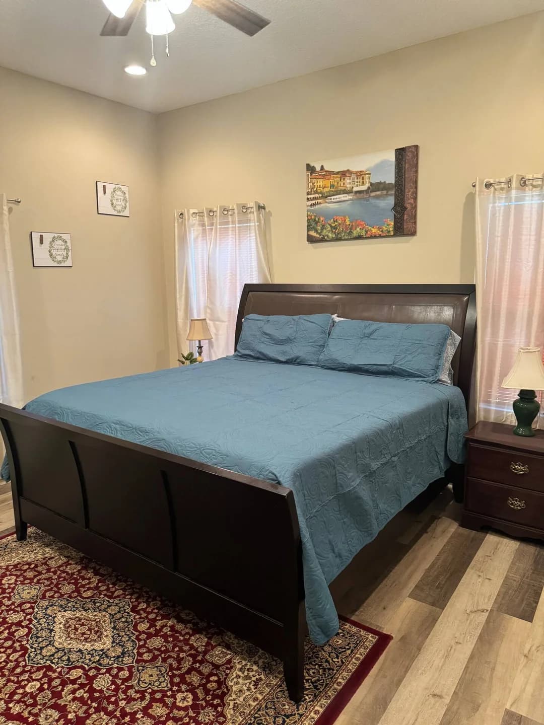Bedroom — alternate view at Troopers Lane Getaway in Waycross, Georgia.